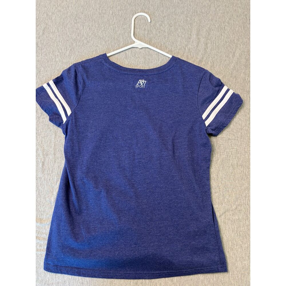 Aeropostale Sport Athletics Dept Tee Medium Navy Pink Y2K - Picture 2 of 8